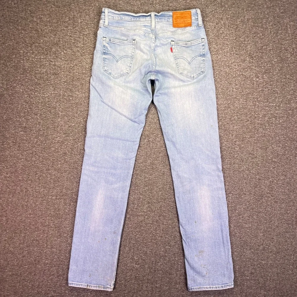 Levis Premium 511 Slim Jeans Mens 31x33 Light Wash Blue Casual Stretch Denim